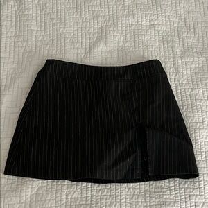 Princess Polly Black Pinstripe Mini Skirt